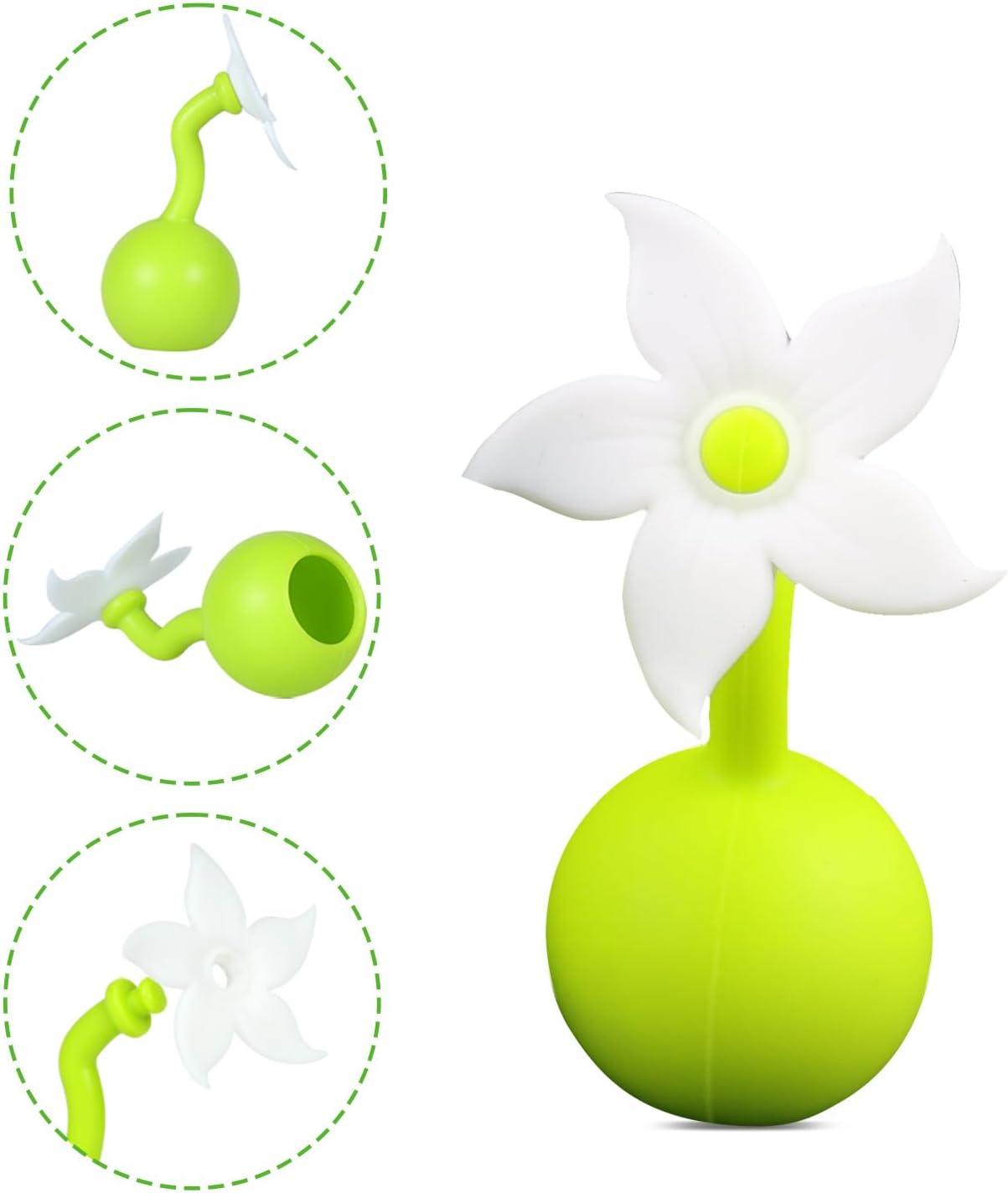 image:imagehaakaa Flower Stopper Breastpump Stopper Manual Breast Pump Silicone Flower Stopper 100 Food Grade Silicone BPA PVC and Phthalate Free 1 pc WhiteWhite