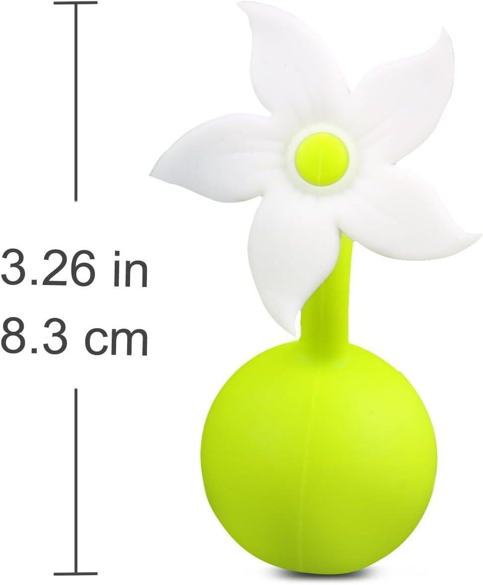 image:imagehaakaa Flower Stopper Breastpump Stopper Manual Breast Pump Silicone Flower Stopper 100 Food Grade Silicone BPA PVC and Phthalate Free 1 pc WhiteWhite