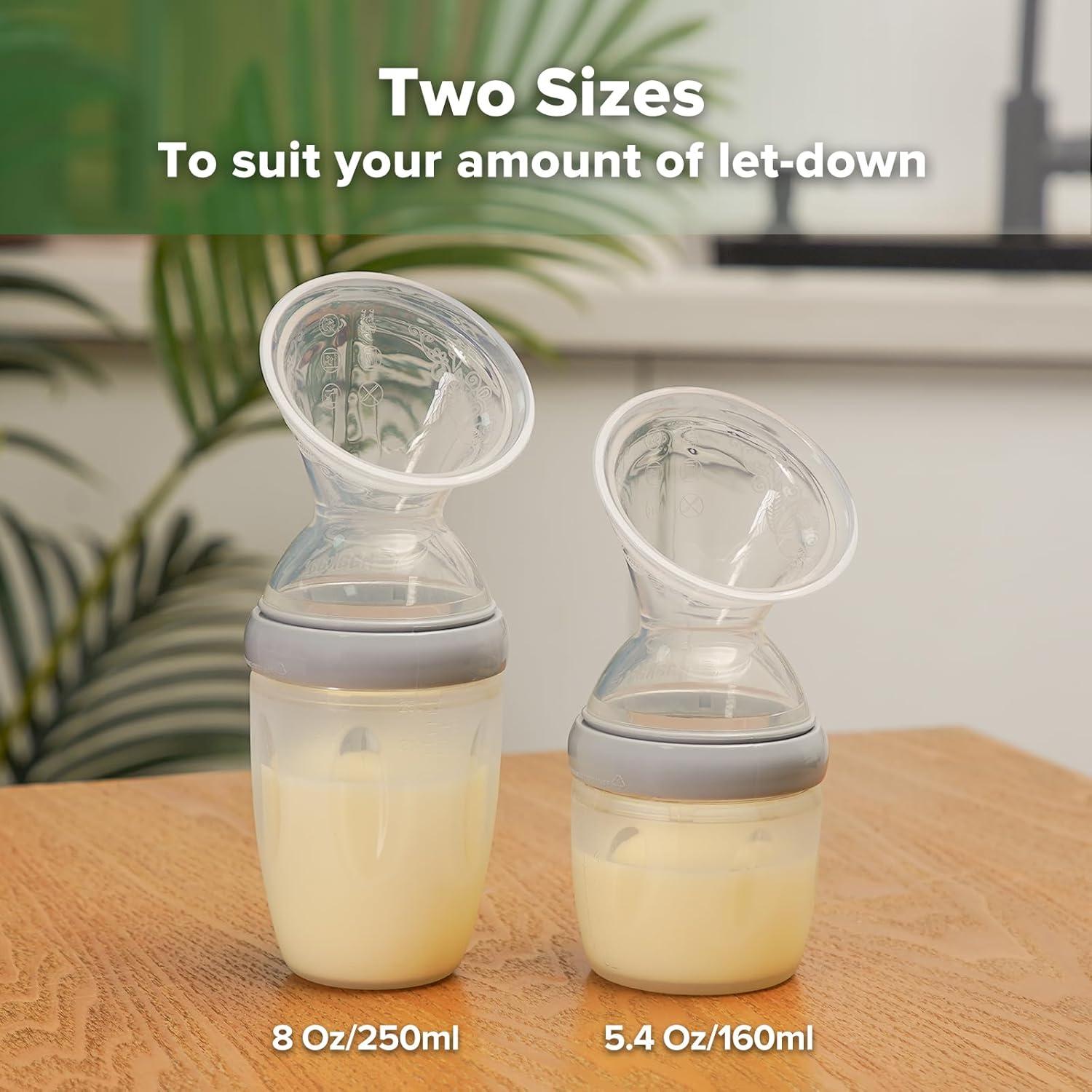 image:imagehaakaa Gen3 Manual Breast Pump Upgraded Multifuctional Silicone Breast Pump for Breastfeeding Moms to Collect Breast Milk Reusable54oz160ml Grey