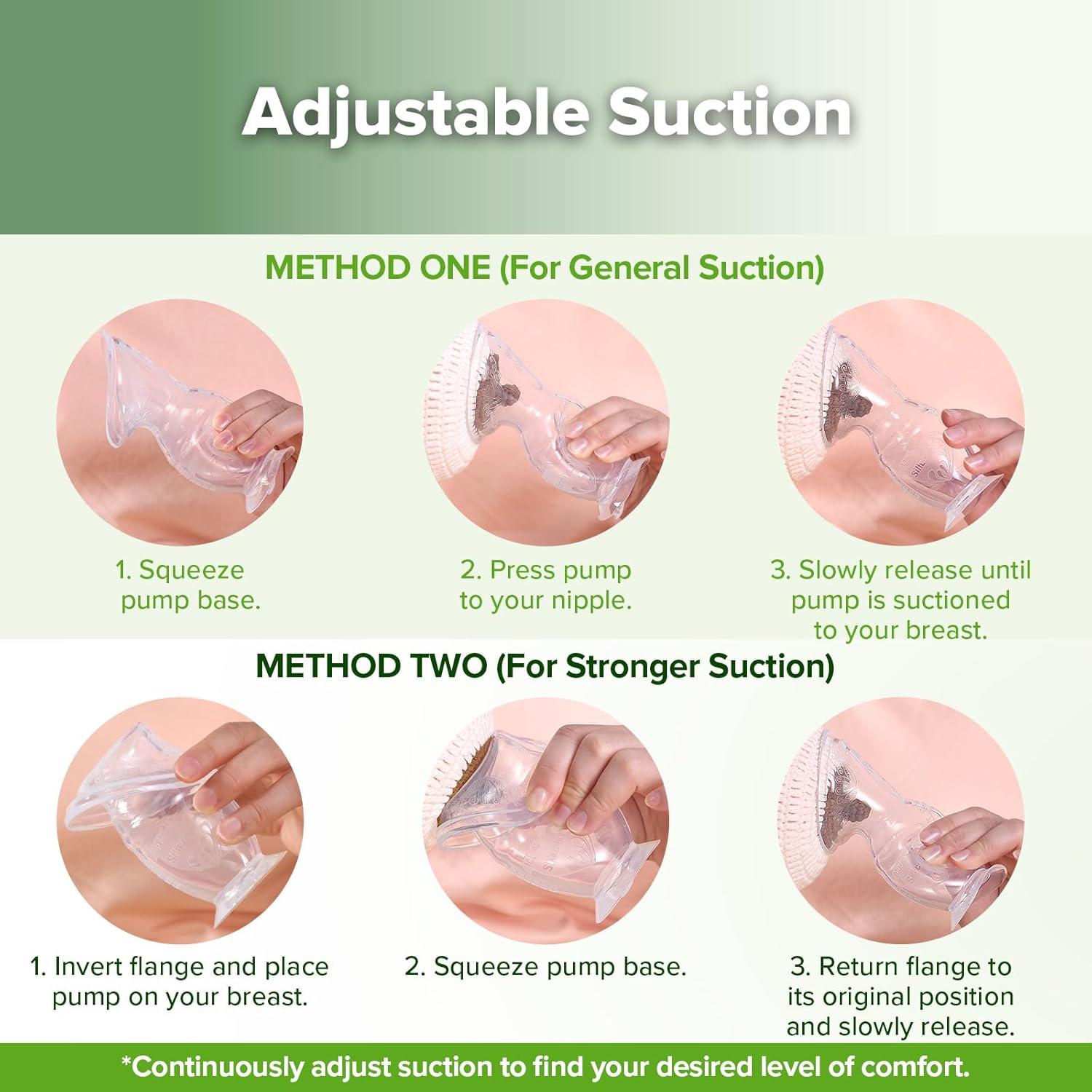 image:imagehaakaa Manual Breast Pump for Breastfeeding Silicone Clear 4oz100ml1 Count Pack of 1G2 4 Ounce