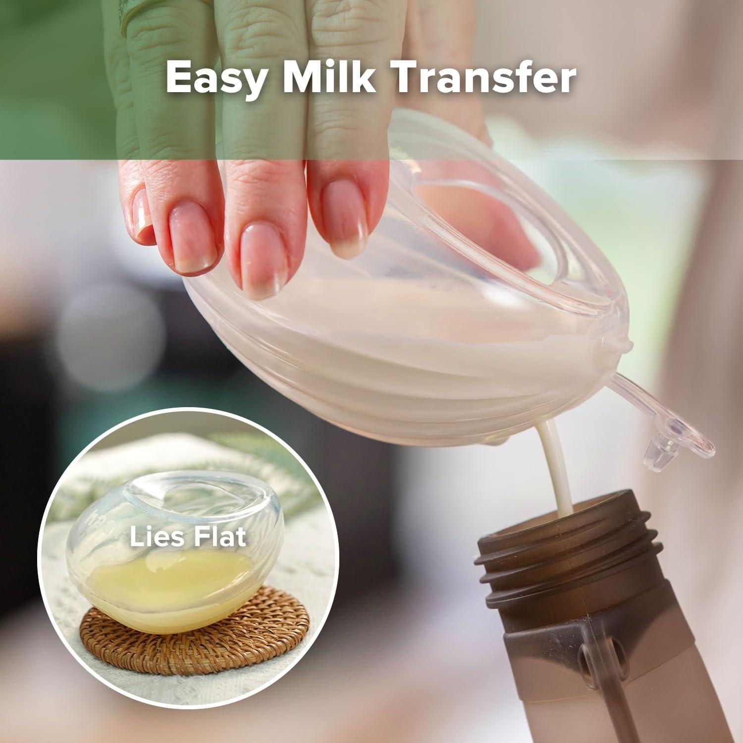 image:imagehaakaa Shell Wearable Silicone Breast Pump Silicone Hands Free Breast Pump Passive Breast Milk Collector Shell for Newborns Breastfeeding Essentials 4oz120ml1 Count4 Ounce