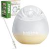 image:imagehaakaa Halo Silicone Breast Milk Collector  Wearable Manual Breast Pump for Breastfeeding Hands Free Reusable Breast Milk Shells with Cleaning Brush  3oz90ml 2 Count3 Ounce