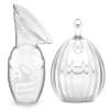 image:imagehaakaa Manual Breast Pump for Breastfeeding 4oz100ml and Shell Wearable Manual Breast Pump 25oz75ml Combo FoodGrade Silicone