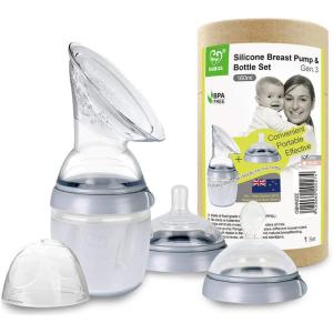 haakaa Manual Breast Pump Breast Milk Catcher Gen 3 Multi-Functional Breastfeeding Set 5.4oz