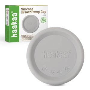 haakaa Manual Breast Pump Cap (Lavender) – Made of Premium Grade Silicone, Suitable for All haakaa Breast Pump(Gray)