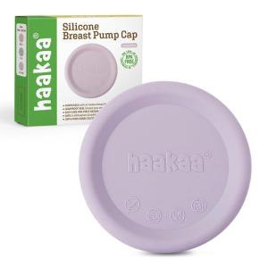 haakaa Manual Breast Pump Cap (Lavender) – Made of Premium Grade Silicone, Suitable for All haakaa Breast Pump(Lavender)