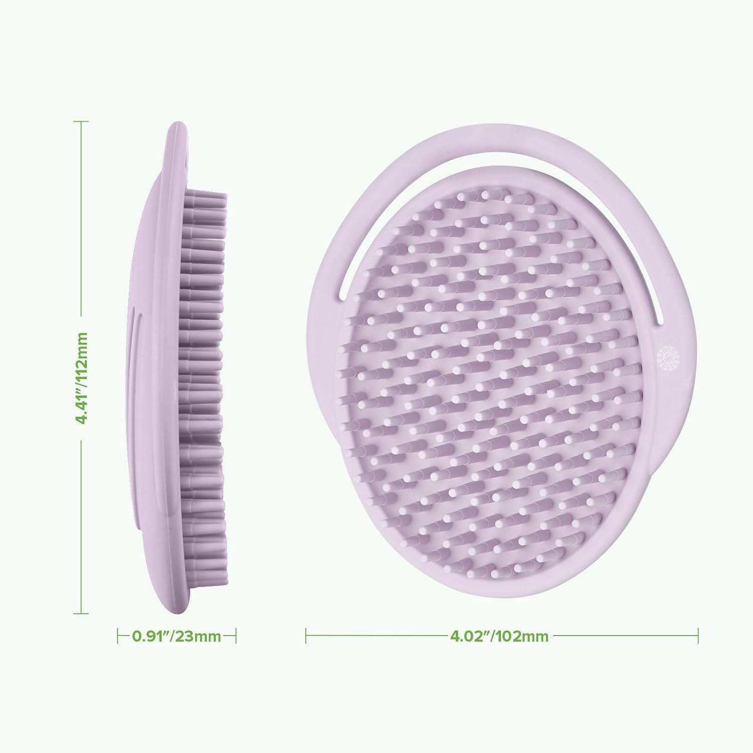 image:imagehaakaa Baby Cradle Cap Brush Soft Cradle Cap Comb Hair Scalp Massager Soft Bristles for Newborns amp ToddlersIdeal Baby Shower Gifts for Mum 1pkLavender