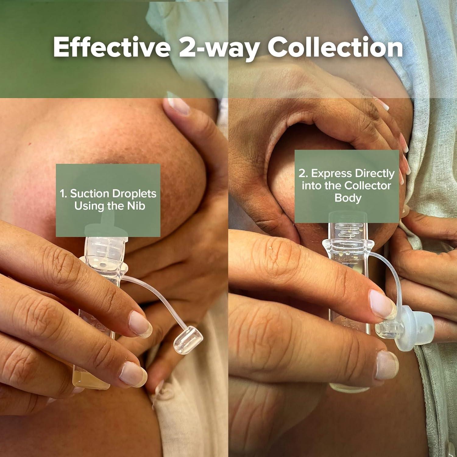 image:imagehaakaa Colostrum Collector Syringes for Breastmilk Collector for Breastfeeding Moms to Collect Store and Feed Colostrum 01oz4ml 2pcs6 Count Pack of 1