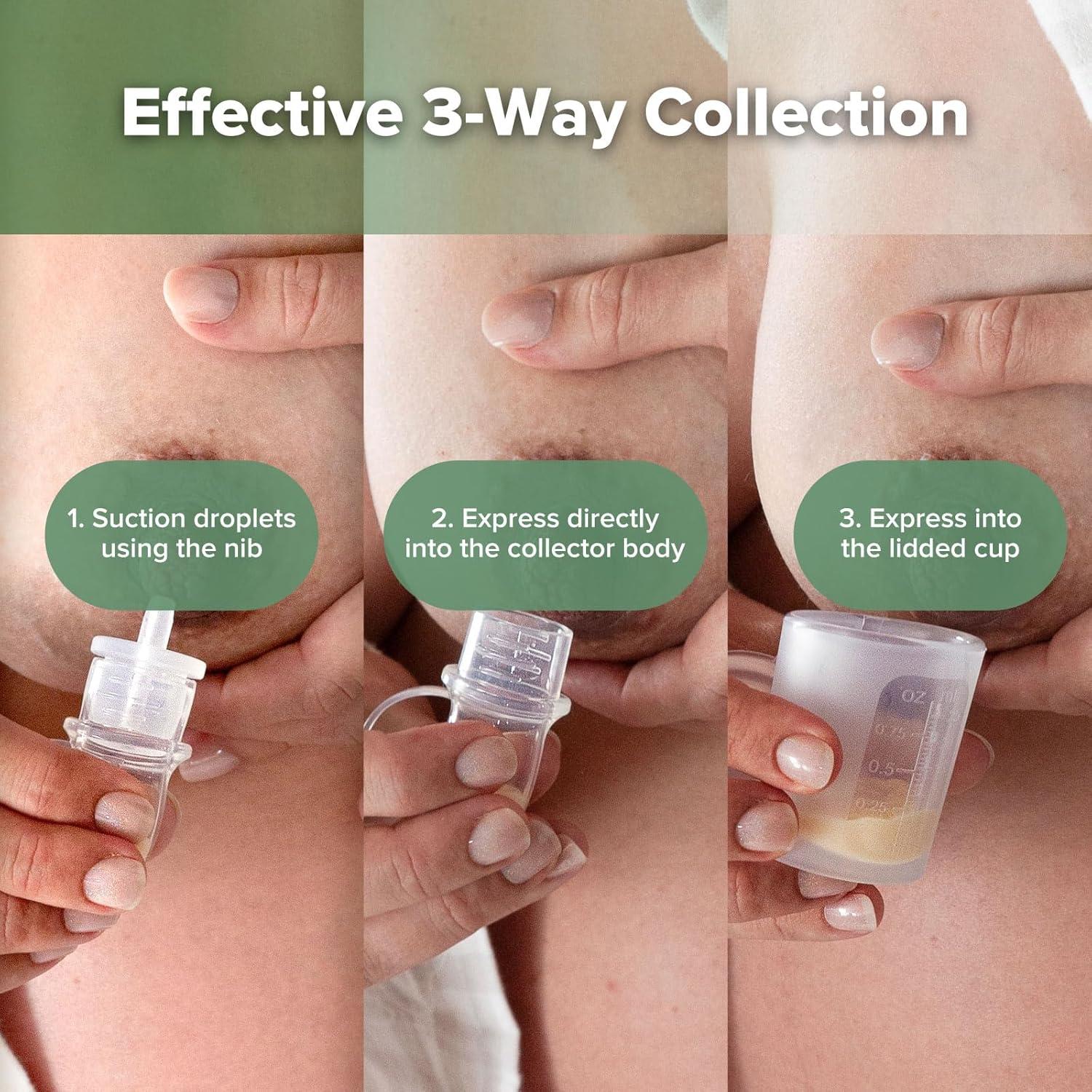 image:imagehaakaa Colostrum Collector Syringes for Breastmilk Collector for Breastfeeding Moms to Collect Store and Feed Colostrum 01oz4ml 2pcs6 Count Pack of 12ml Feeding Cup