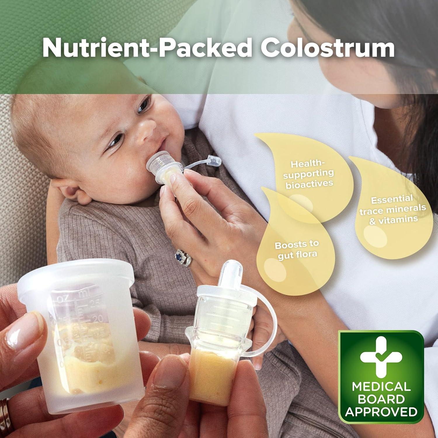 image:imagehaakaa Colostrum Collector Syringes for Breastmilk Collector for Breastfeeding Moms to Collect Store and Feed Colostrum 01oz4ml 2pcs6 Count Pack of 12ml Feeding Cup