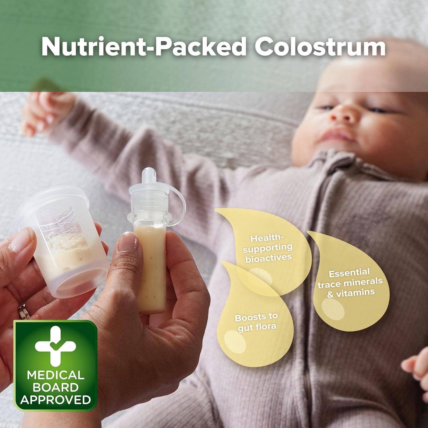 image:imagehaakaa Colostrum Collector Syringes for Breastmilk Collector for Breastfeeding Moms to Collect Store and Feed Colostrum 01oz4ml 2pcs6 Count Pack of 16ml Feeding Cup