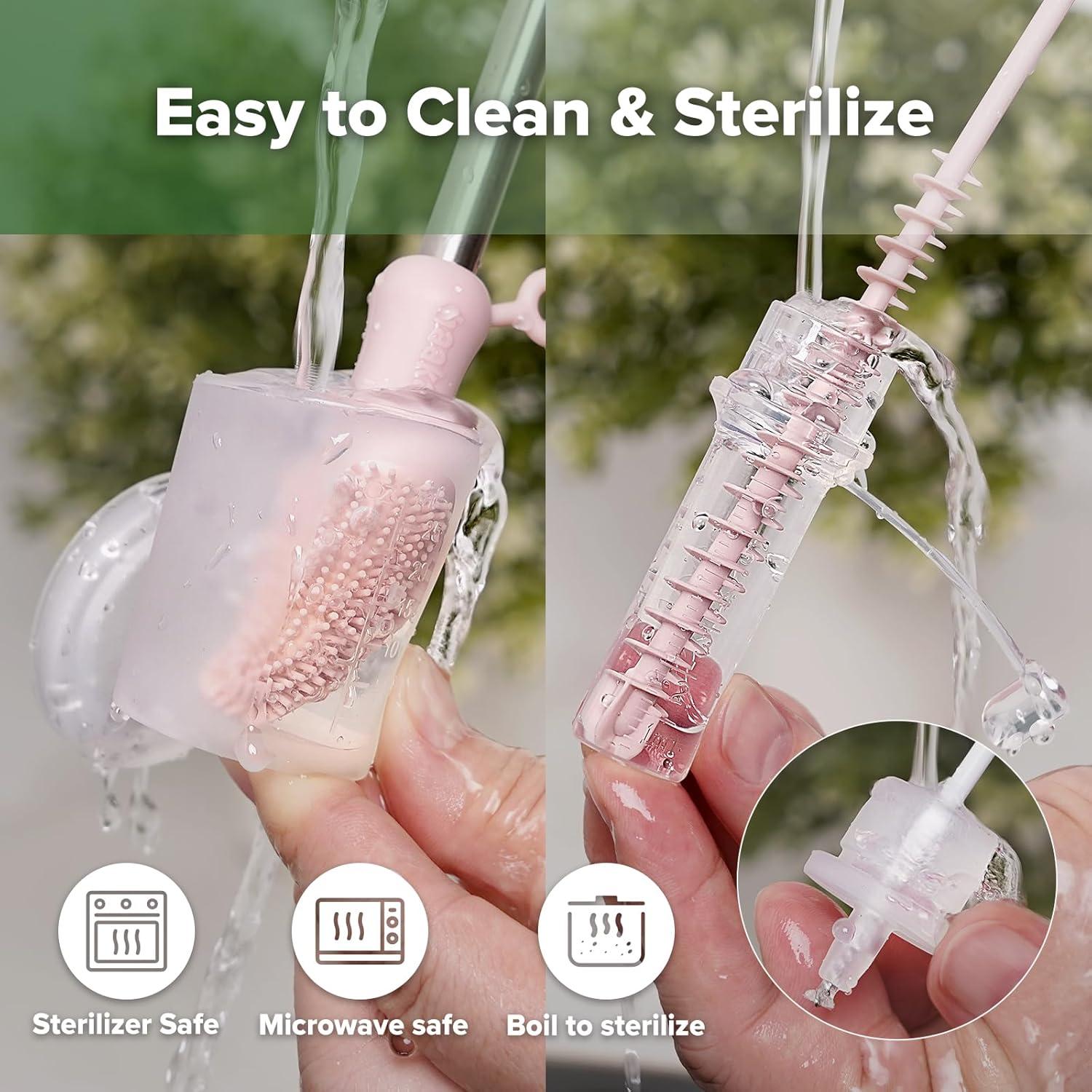 image:imagehaakaa Colostrum Collector Syringes for Breastmilk Collector for Breastfeeding Moms to Collect Store and Feed Colostrum 01oz4ml 2pcs6 Count Pack of 16ml Feeding Cup