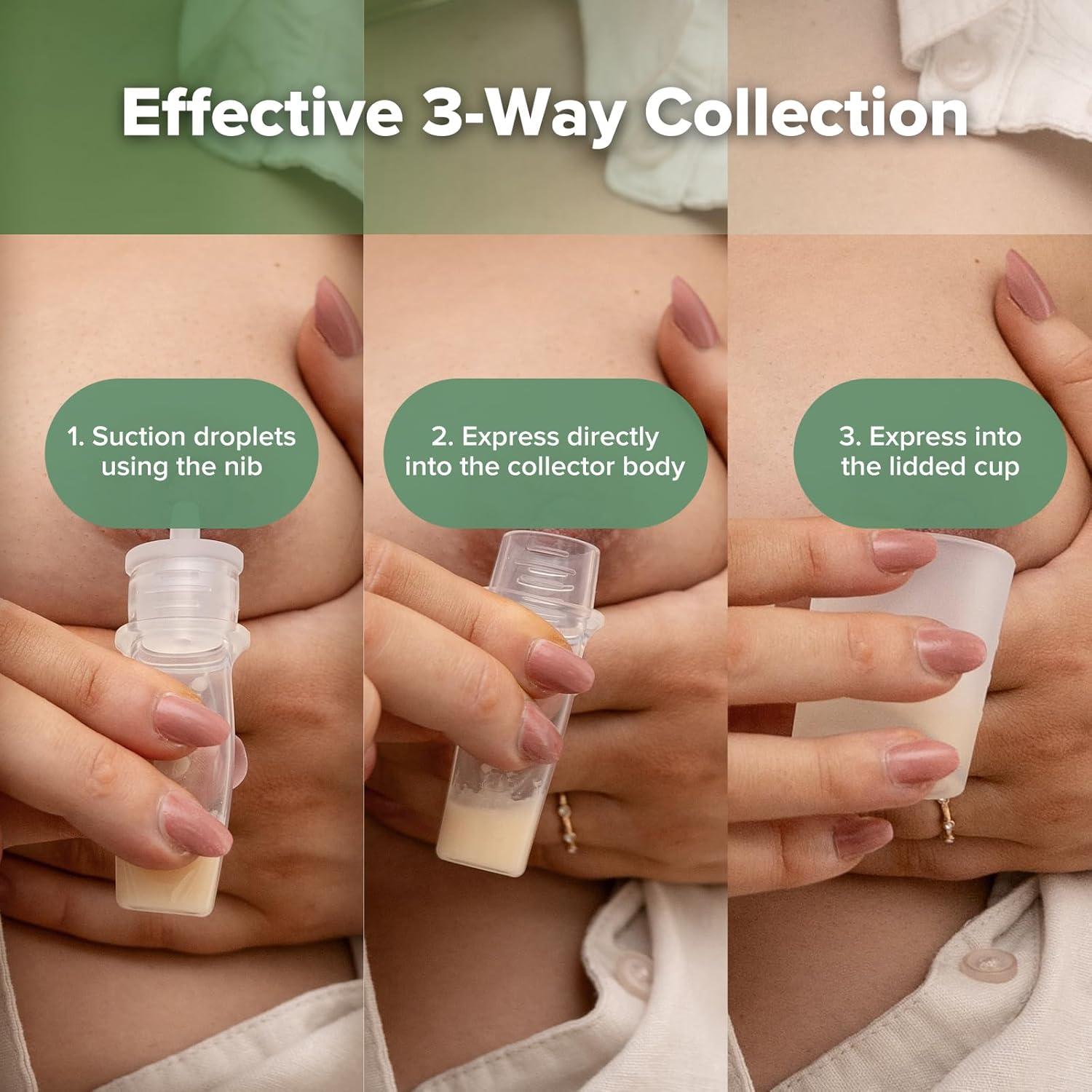 image:imagehaakaa Colostrum Collector Syringes for Breastmilk Collector for Breastfeeding Moms to Collect Store and Feed Colostrum 01oz4ml 2pcs6 Count Pack of 16ml Feeding Cup