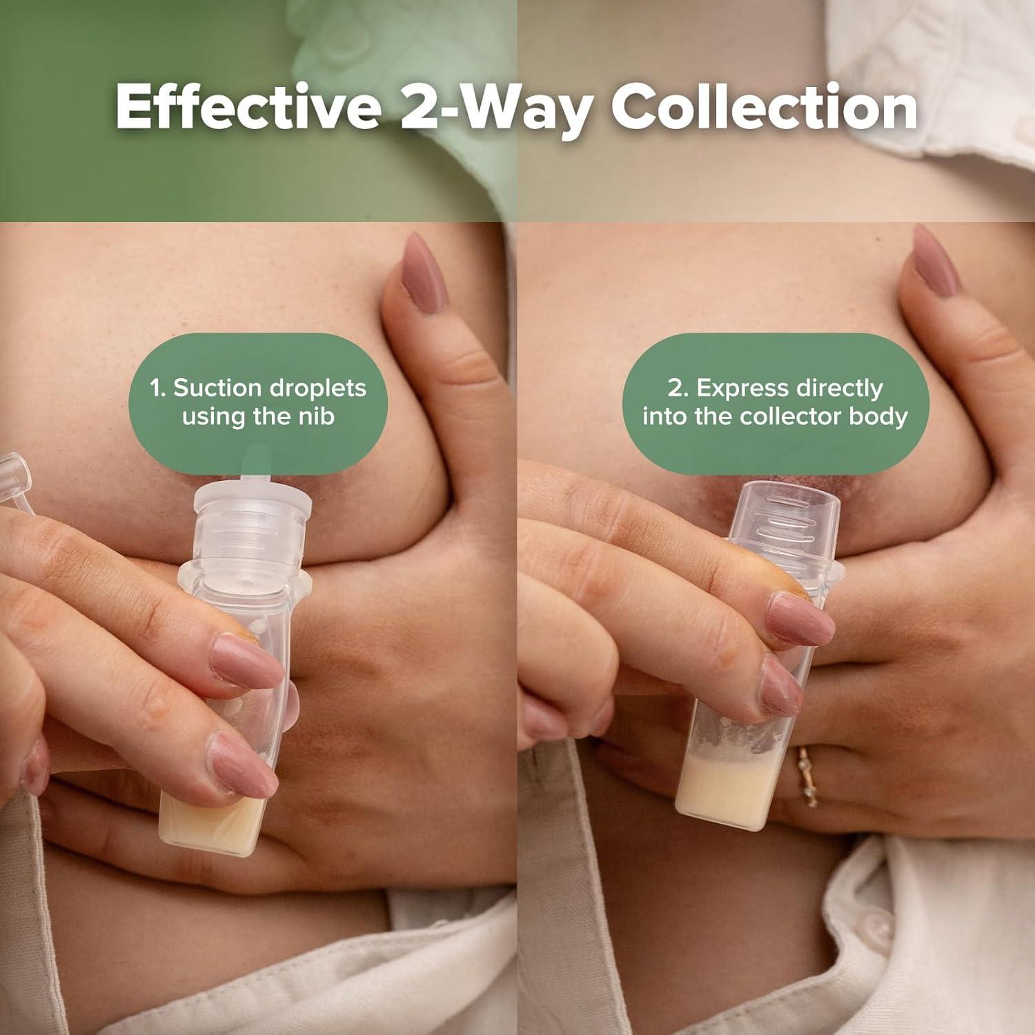 image:imagehaakaa Colostrum Collector Syringes for Breastmilk Collector for Breastfeeding Moms to Collect Store and Feed Colostrum 01oz4ml 2pcs6 Count Pack of 16ml