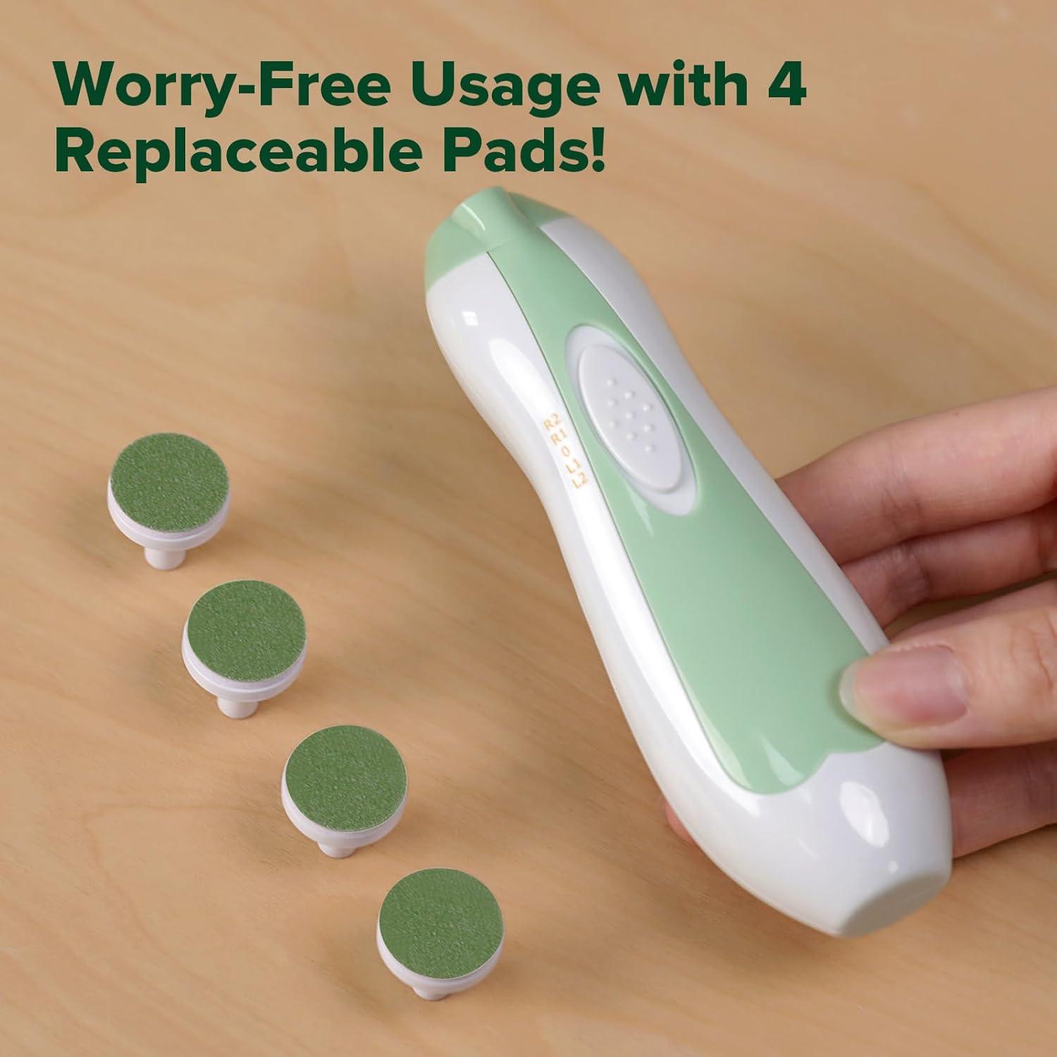 image:imagehaakaa Electric Nail Trimmer Replacement Pads Baby Nail Trimmer Heads for Standard Baby Nail File Suitable for 12Months OrangeMatcha