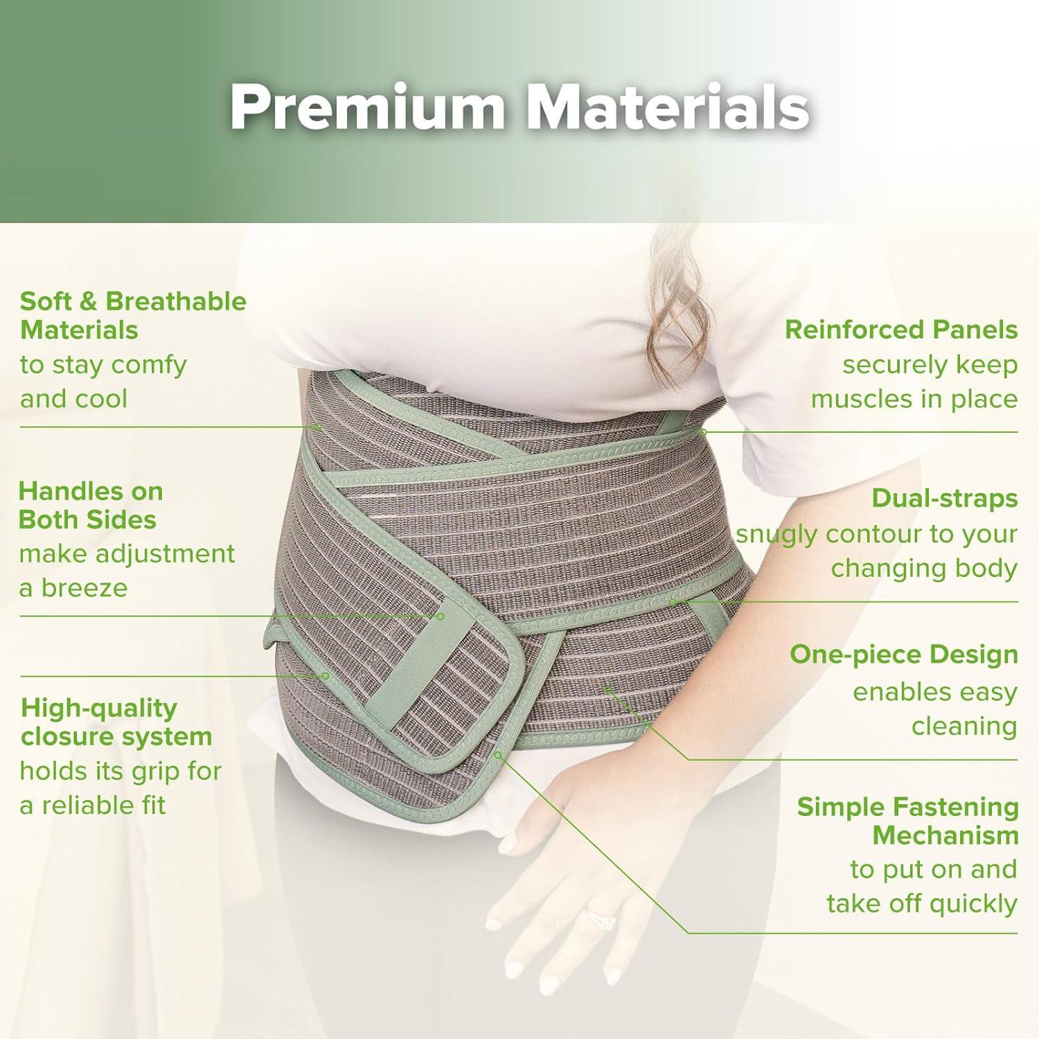 image:imagehaakaa Postpartum Belly Band Support Back amp Abdomen Help Natural Delivery amp C Section RecoveryNatural LatexOne SizeMint