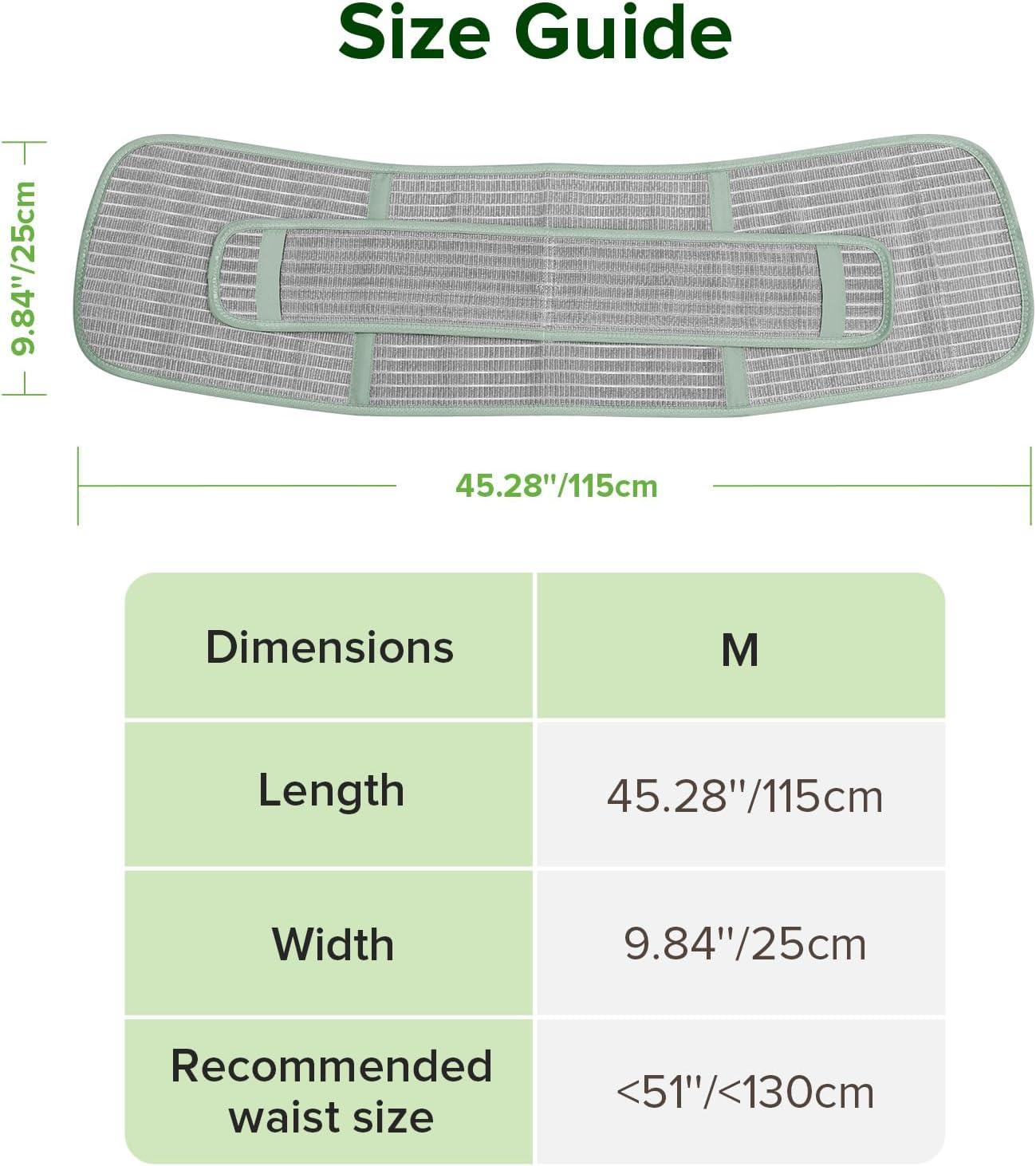 image:imagehaakaa Postpartum Belly Band Support Back amp Abdomen Help Natural Delivery amp C Section RecoveryNatural LatexOne SizeMint