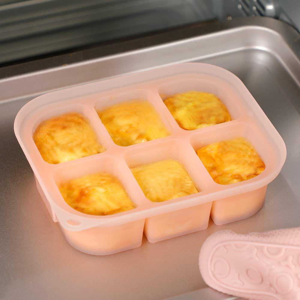image:imagehaakaa Silicone Baby Food Freezer Tray with Lid by haakaa Perfect Storage Container for Homemade Baby Food Vegetable amp Fruit Purees and Breast Milk Pea GreenBlush