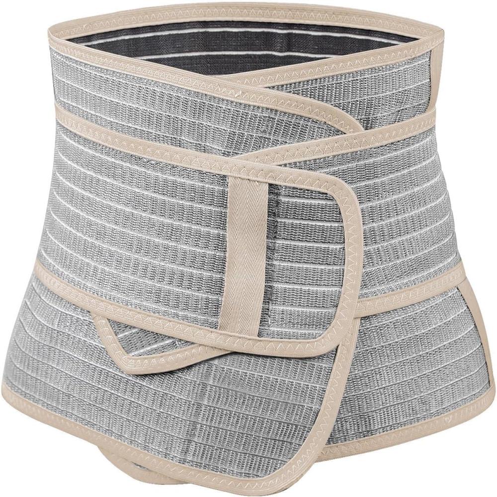 image:imagehaakaa Postpartum Belly Band Support Back amp Abdomen Help Natural Delivery amp C Section RecoveryNatural LatexOne SizeAlmond