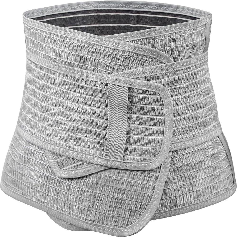 image:imagehaakaa Postpartum Belly Band Support Back amp Abdomen Help Natural Delivery amp C Section RecoveryNatural LatexOne SizeGrey