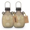 image:imageHaakaa Happii Bear Silicone Breast Milk Storage Bag 9oz Refillable Baby Food Squeeze Pouch  Breastmilk Storage Container Reusable Freezer Bag No Leak BPA Free 2PK