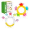 image:imageHaakaa Silicone Teether Combo  Baby Freezer Teething Toy  Soft Cold Teether  Soothe Teething Pain amp Itching Gums  Perfect Size  Palm amp Ferris Wheel Shape for 3M Babies BPA Free  2 pk