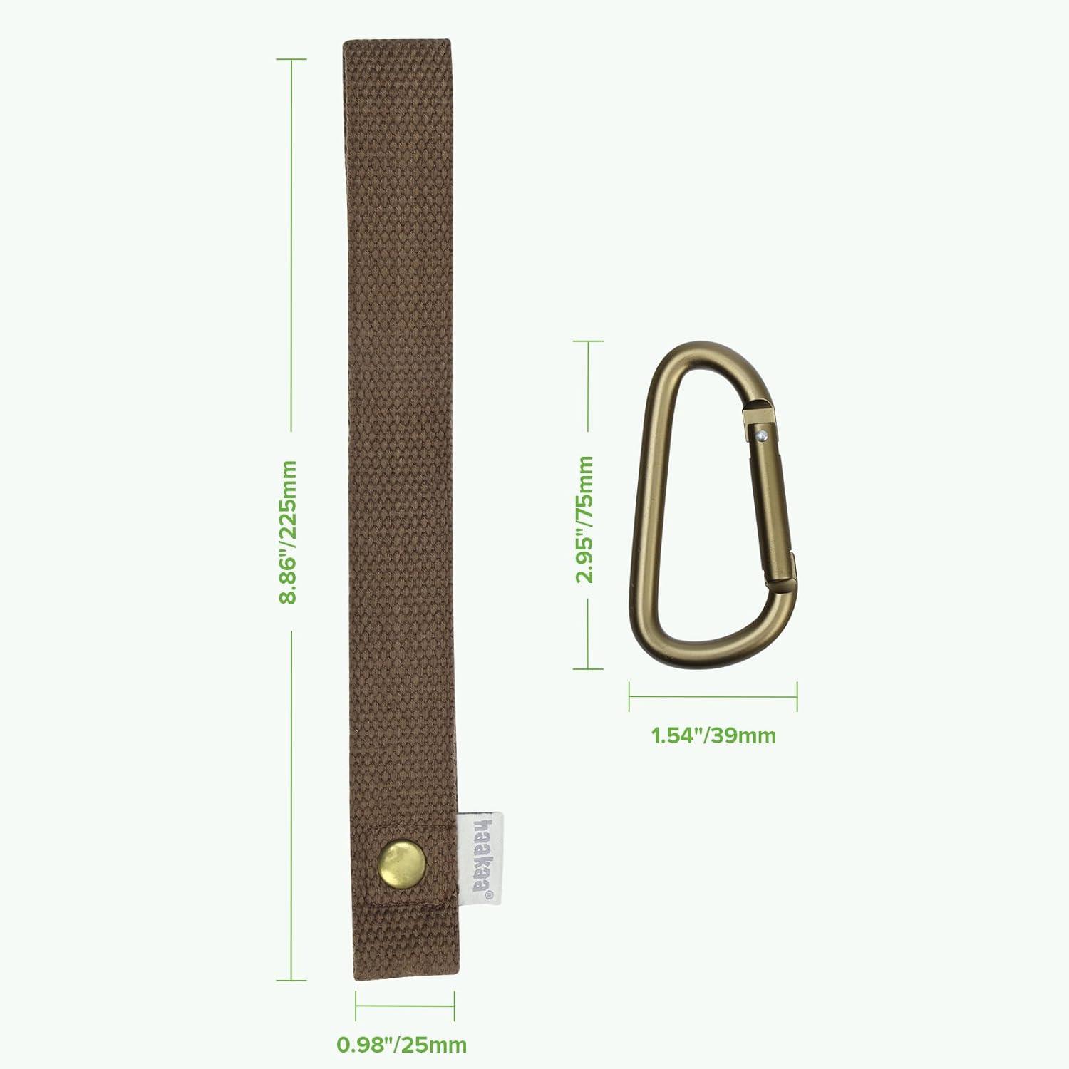 image:imagehaakaa Baby Stroller Hooks for BagsUniversal Stroller Clips and Hooks NonSlip with OneHand Opening Multipurpose Stroller Straps for Diaper Bags Backpacks Bikes amp Shopping Carts Black 2 PackBrown