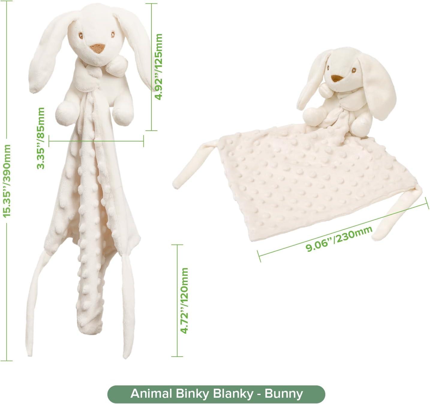 image:imagehaakaa Bunny Baby Security Blanket Ultra Silky SkinFriendly Loveys for Babies Snuggle Soft Baby Toy Stuffed Animals Essentials for Newborn Boys and GirlsBunny