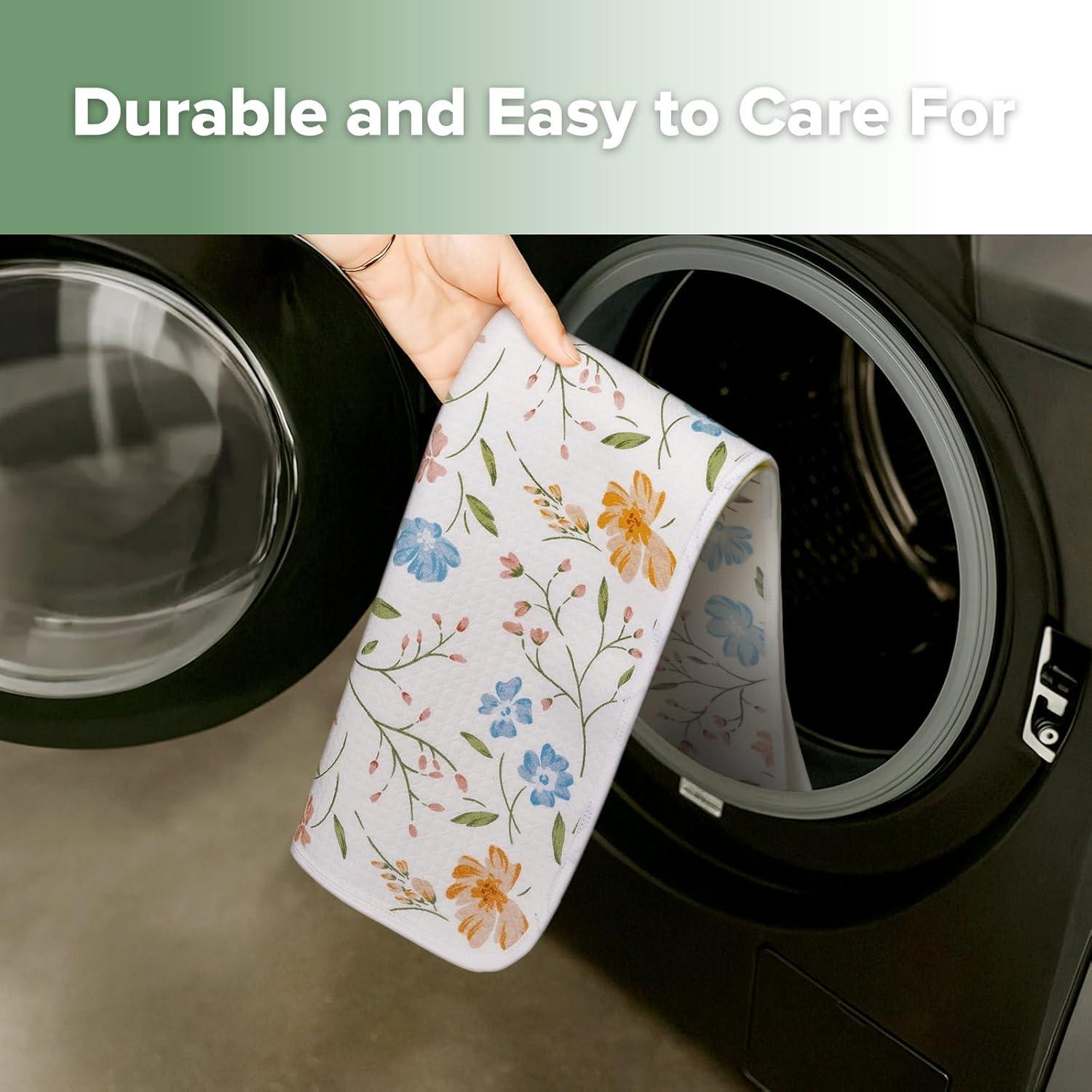 image:imagehaakaa Waterproof Changing Pad Liners 100 Cotton Soft amp Breathable 2pcs 13 x 275 Construction CrewDino LandGarden FlowCheckered Days