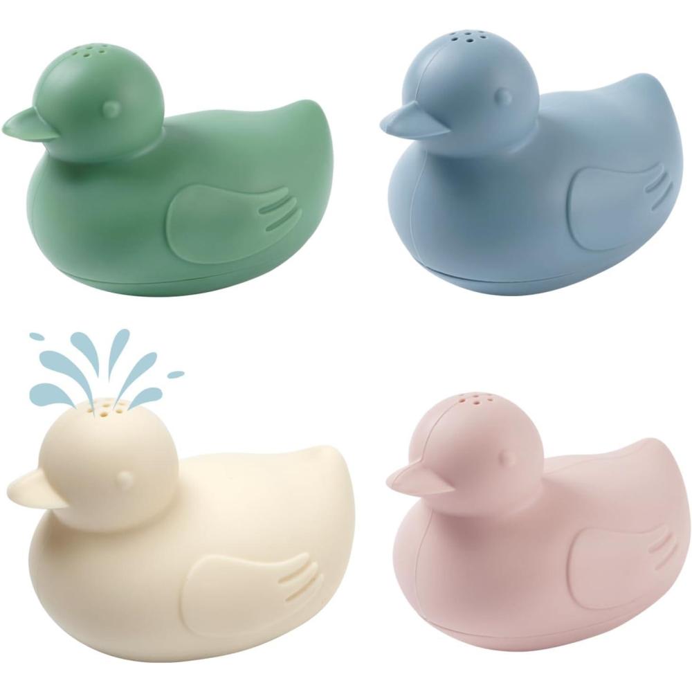 image:imagehaakaa Ocean Squirter Baby Bath Toy Mold Free Food Grade Silicone Bathtub Squirt Toys for Toddler 13 BPAFree Squeeze Floating Bath Tub Toys for Babies amp Infant 612 MonthsDinky Ducks