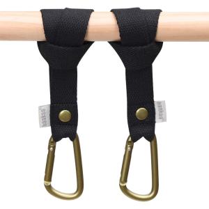 haakaa Baby Stroller Hooks for Bags丨Universal Stroller Clips and Hooks, Non-Slip with One-Hand Opening, Multipurpose Stroller Straps for Diaper Bags, Backpacks, Bikes & Shopping Carts – Black, 2 Pack(Black)
