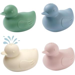 haakaa Ocean Squirter Baby Bath Toy- Mold Free Food Grade Silicone Bathtub Squirt Toys for Toddler 1-3, BPA-Free Squeeze Floating Bath Tub Toys for Babies & Infant 6-12 Months(Dinky Ducks)