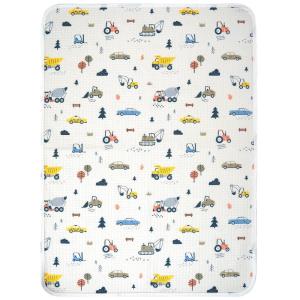 haakaa Waterproof Changing Pad Liners, 100% Cotton, Soft & Breathable (1pc, 19.5″ x 27.5″ Dino Land)(Construction Crew)