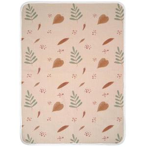 haakaa Waterproof Changing Pad Liners, 100% Cotton, Soft & Breathable (1pc, 19.5″ x 27.5″ Dino Land)(Love Leaves)