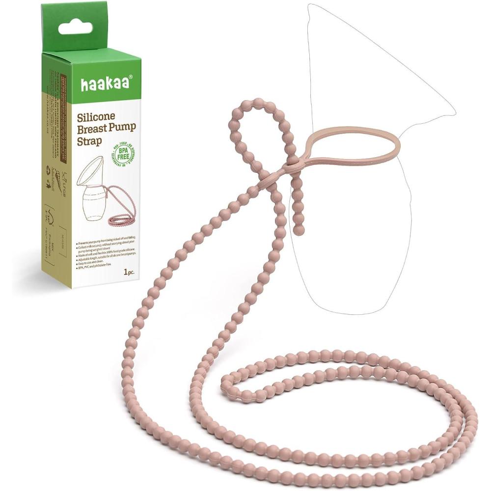 image:imagehaakaa Silicone Strap for haakaa Gen123 Breast Pump Manual Breast Pump Strap  Color BlushBlush