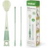 image:imageHaakaa 5in1 Cleaning Brush Set  Baby Bottle Brush amp Bottle Brush Cleaner MultiPurpose 360 Comprehensive Cleaning for Breast Pumps Breast Milk Collector Baby Bottles Nipples Straw  Portable
