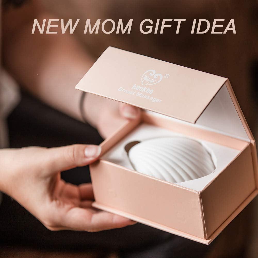 image:imagehaakaa Breast MassagerLactation Support for Clogged DuctEngorgementMastitisBreastmilk Flow Nursing amp Pumping MomsUSB RechageableWaterproof Silicone Shell