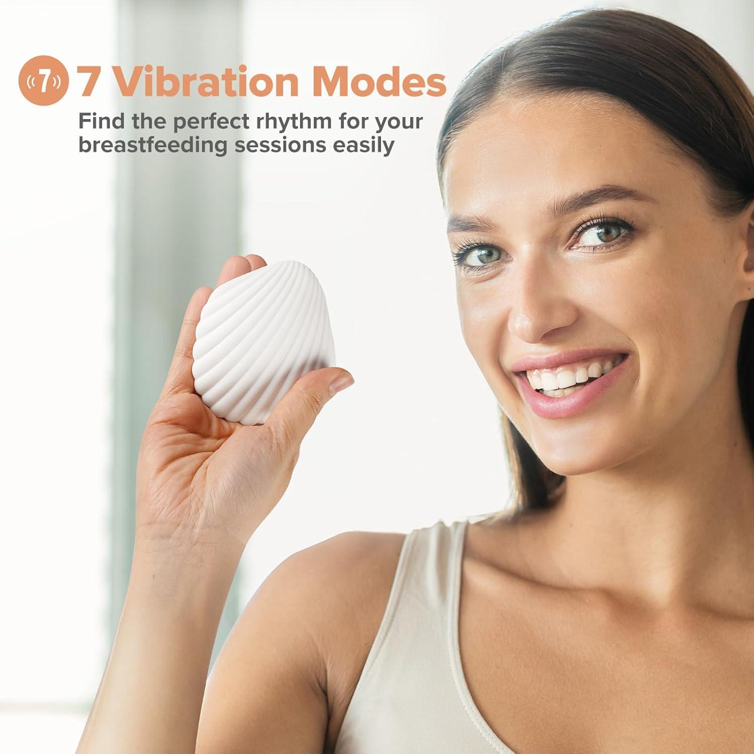 image:imagehaakaa Lactation Massager Personal Massager for Women Waterproof amp USB Charging Breastfeeding Support for Improve Milk NMSMHK057 0