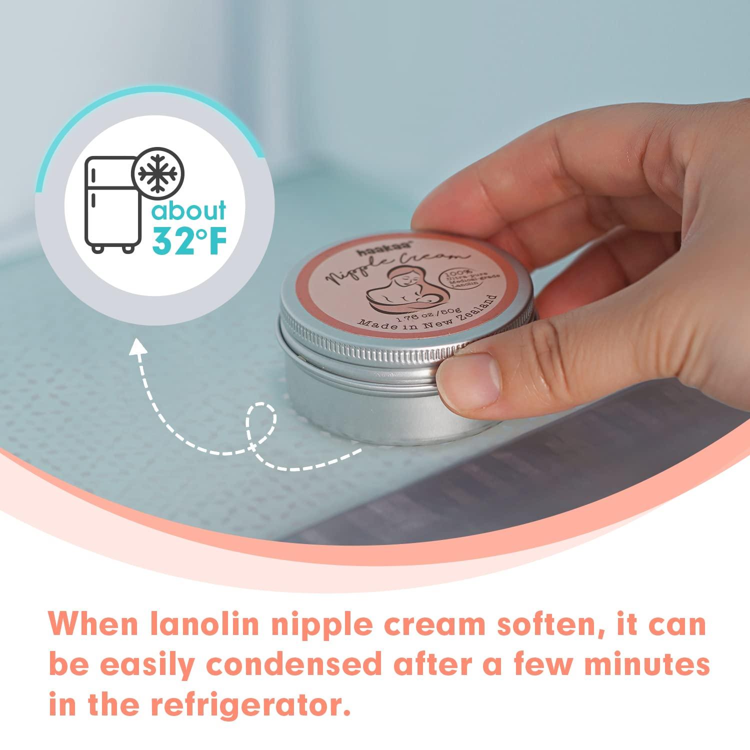 image:imagehaakaa Lanolin Nipple Cream 176 oz Nipple Butter Breastfeeding Cream Soothing Protection Safe for Nursing Mom and Baby Made in New Zealand