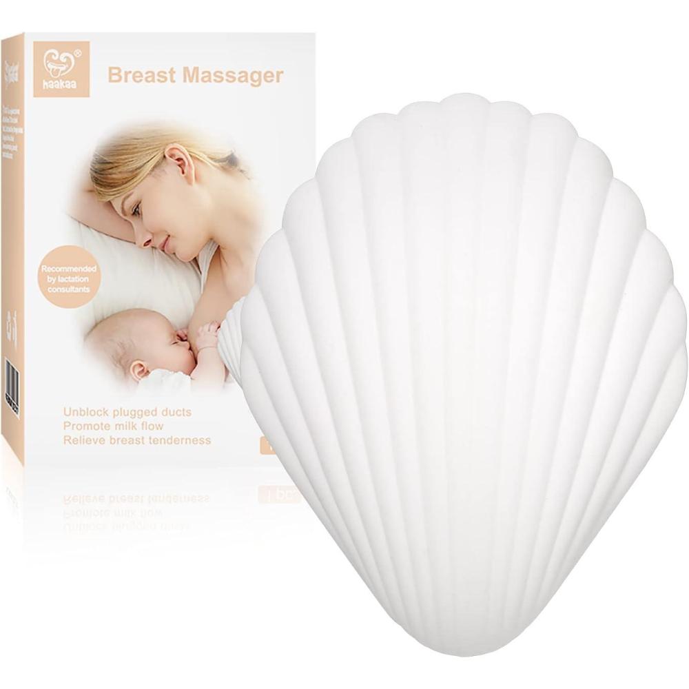 image:imagehaakaa Breast MassagerLactation Support for Clogged DuctEngorgementMastitisBreastmilk Flow Nursing amp Pumping MomsUSB RechageableWaterproof Silicone Shell