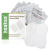 image:imagehaakaa Hydrogel Pads with Lanolin Instant Pain Relief for Cracked or Sore Nipples from Breastfeeding and Pumping Cooling Moisture Supports Natural Healing 8 PCSOne Size