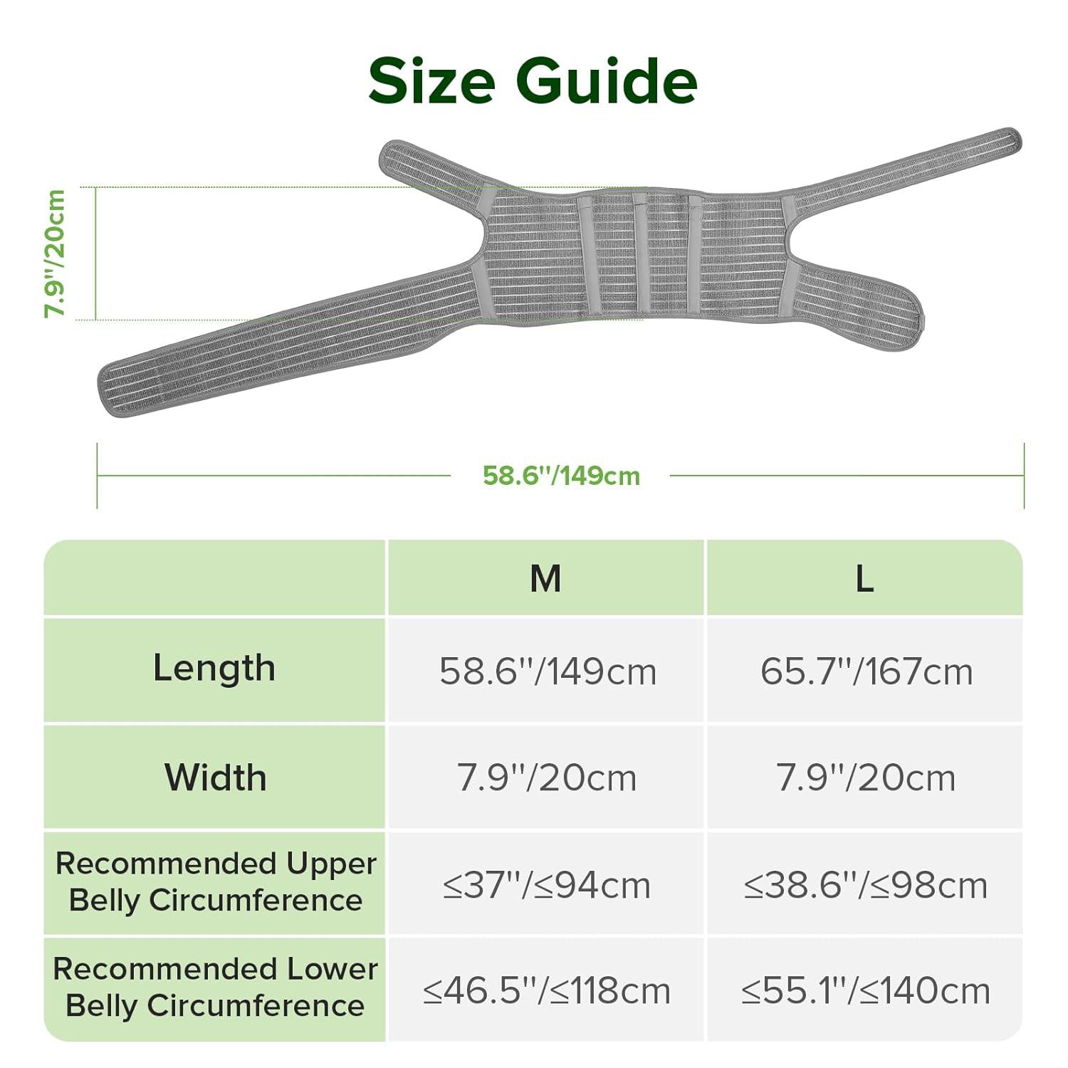 image:imagehaakaa Pregnancy Belly Band OnePiece Maternity Belt for Pregnant Women Breathable Belly Support Band for Back amp Pelvic Pain Relief Easy to Wear for Everyday Comfort MLarge