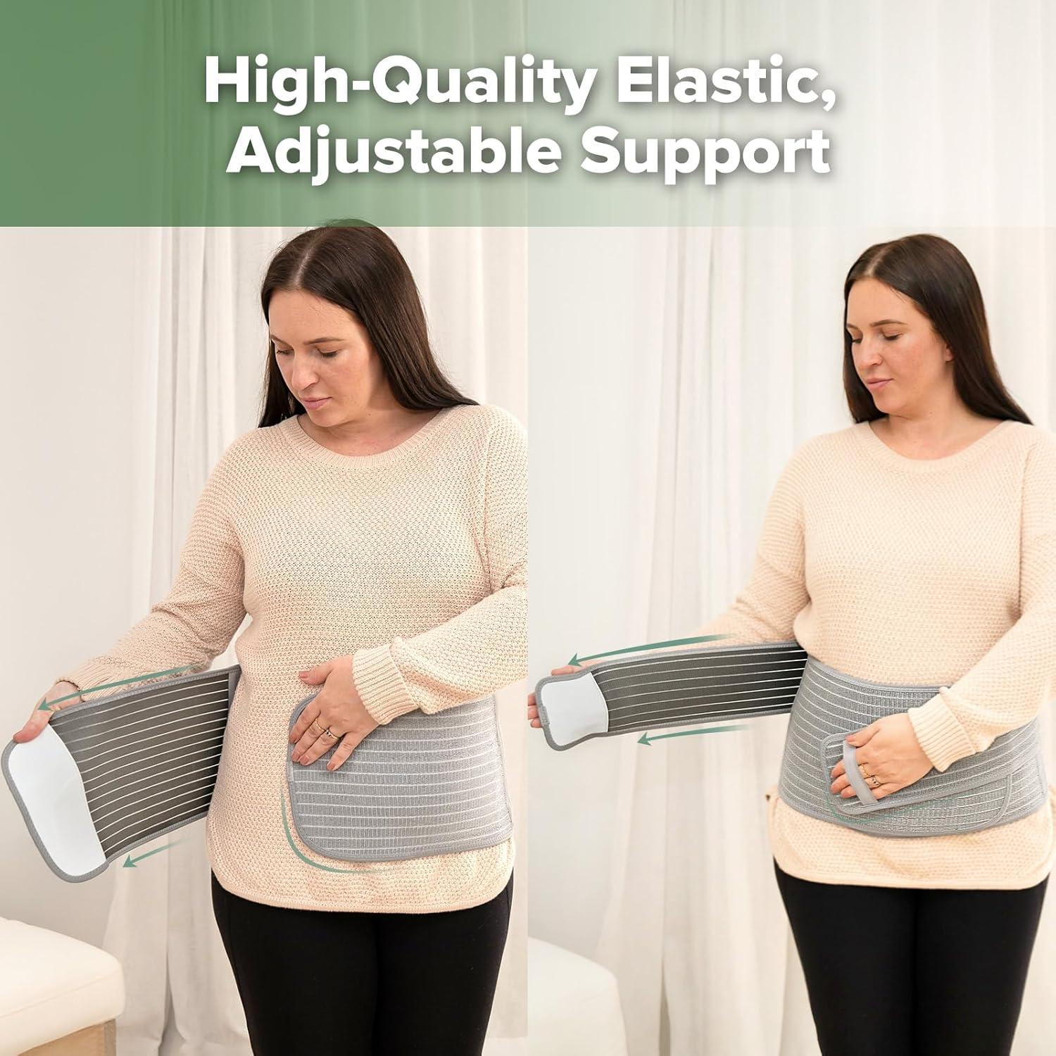 image:imagehaakaa Pregnancy Belly Band amp Postpartum Belly Band 2In1 Support Wrap Natural Latex One Size