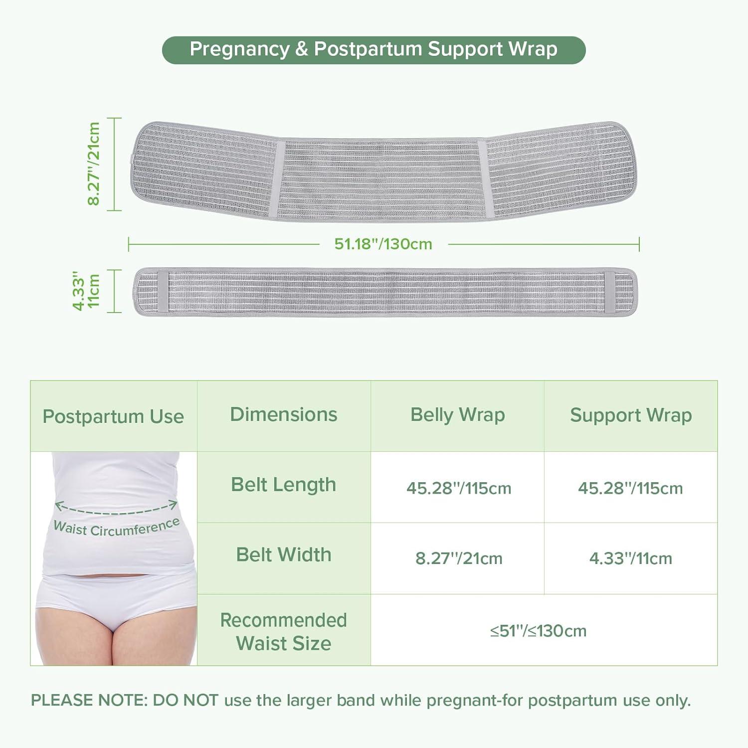 image:imagehaakaa Pregnancy Belly Band amp Postpartum Belly Band 2In1 Support Wrap Natural Latex One Size