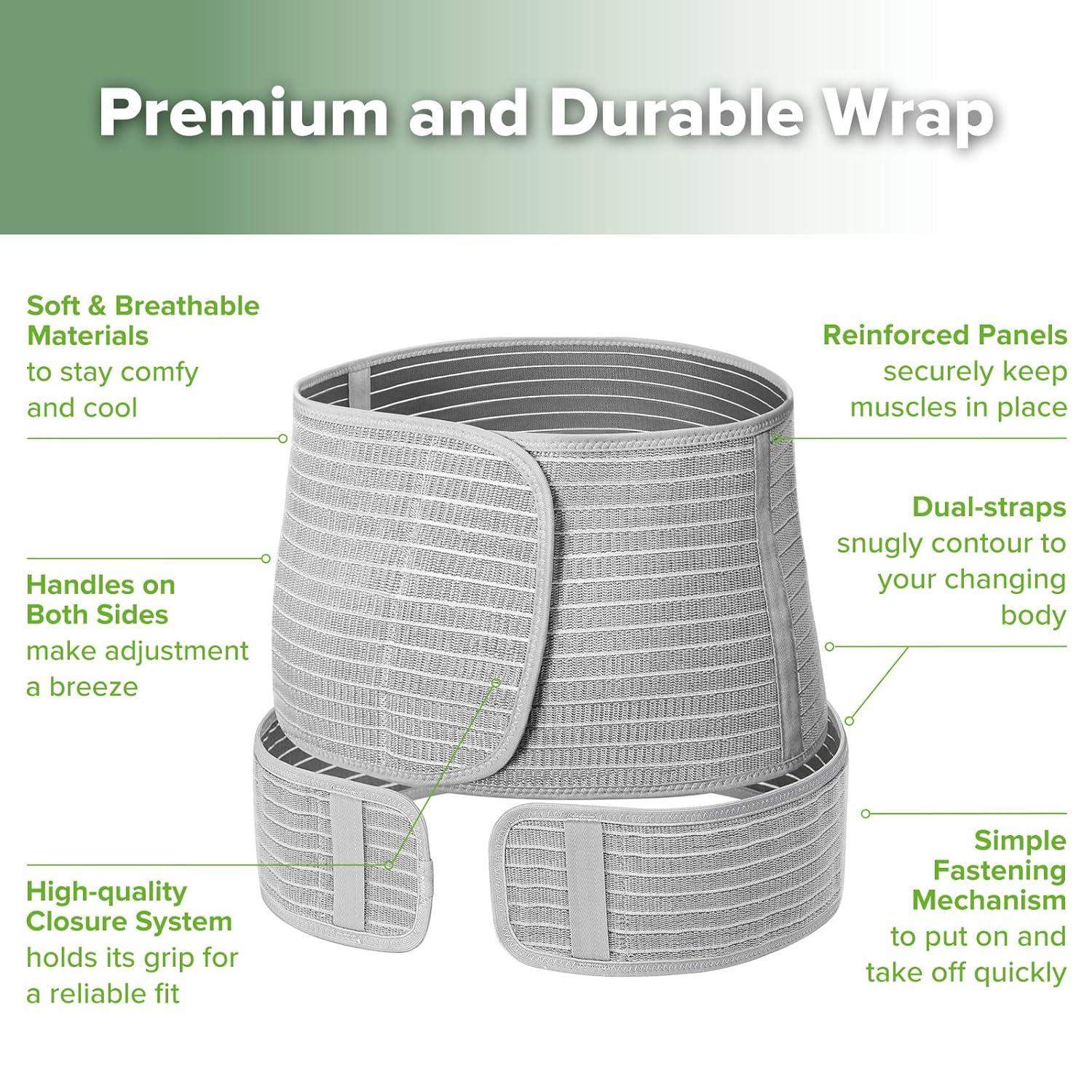 image:imagehaakaa Pregnancy Belly Band amp Postpartum Belly Band 2In1 Support Wrap Natural Latex One Size