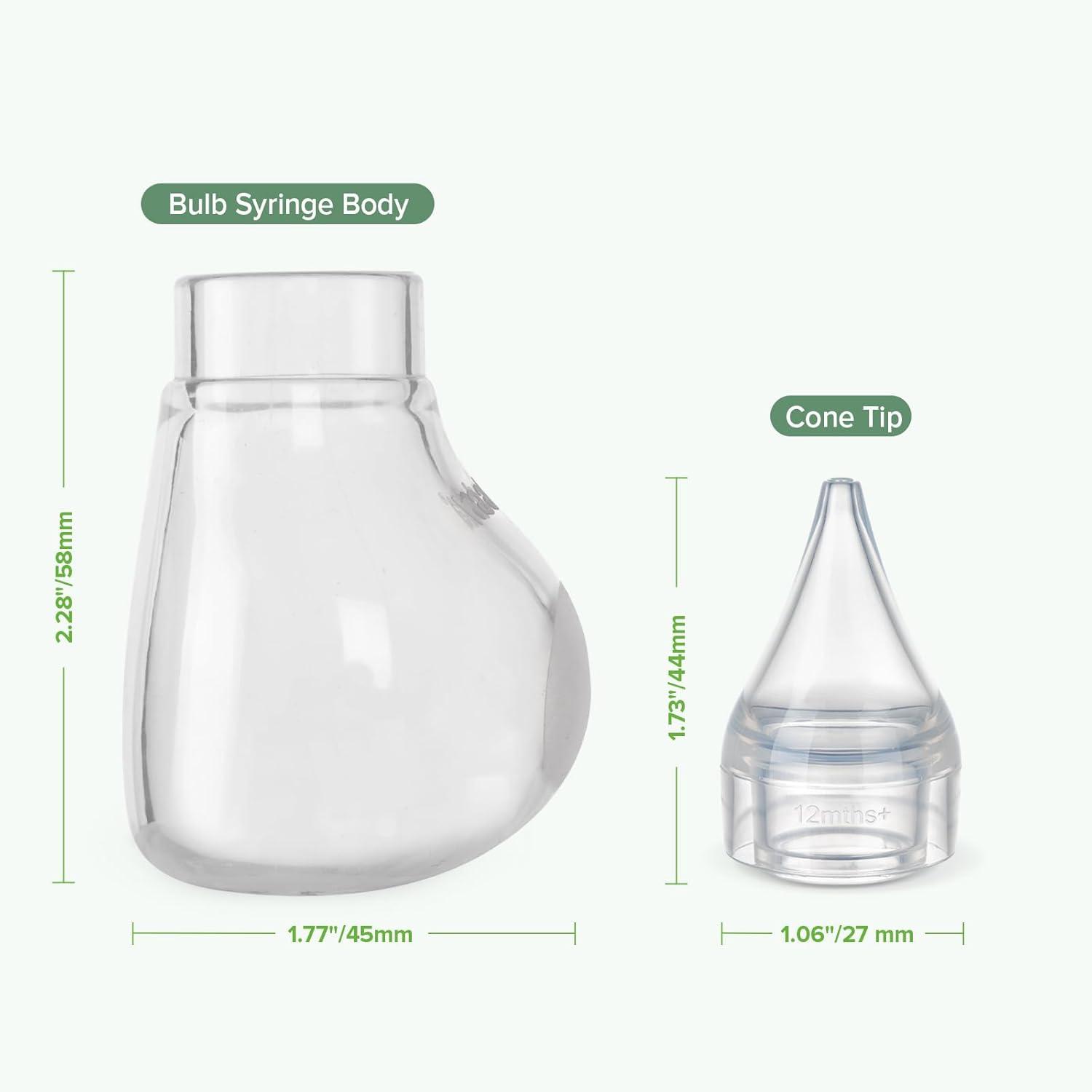 image:imageHaakaa Silicone Baby Nasal Aspirator Nose Bulb Syringe EasySqueezy Baby Nose Cleaner Newborn Infant ampToddler BPA Free Silicone1 Tip