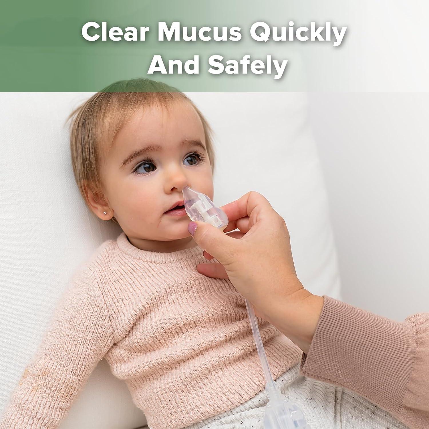 image:imagehaakaa Silicone Nasal Aspirator for Baby Baby Nose Sucker Swan Neck Nasal Aspirator with AntiBackflow Valve BPAFree Nose Cleaner 12m
