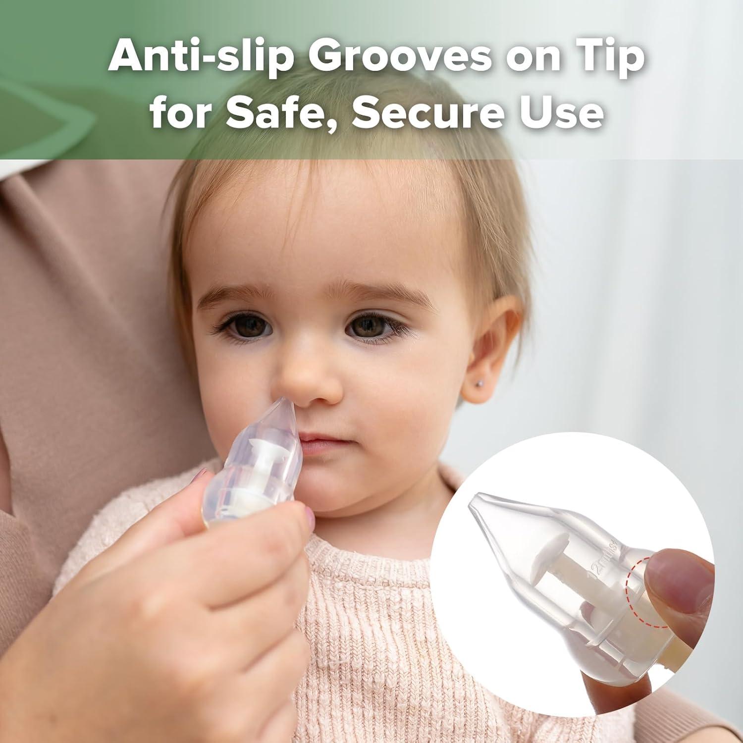 image:imagehaakaa Silicone Nasal Aspirator for Baby Baby Nose Sucker Swan Neck Nasal Aspirator with AntiBackflow Valve BPAFree Nose Cleaner 12m