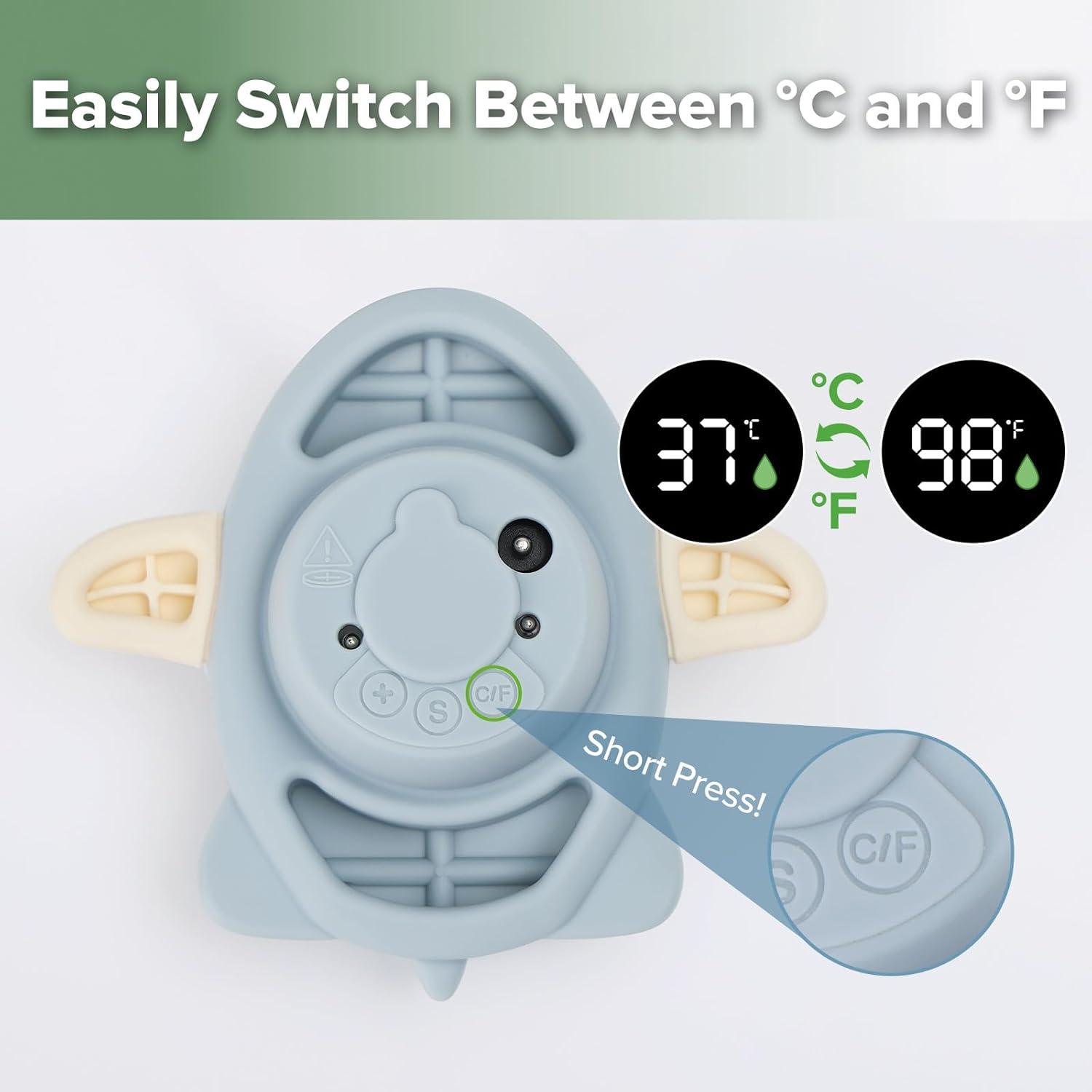image:imageHaakaa Silicone Baby Bath Thermometer Water Temperature Thermometer for Baby Safety Floating Infant Bath tub Temp Thermometer for Newborns amp Toddlers StarfishJet